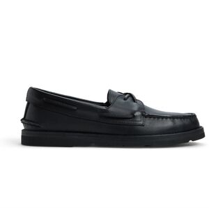 New In Box TODD SNYDER x SPERRY Black Leather Vachetta Boat Shoe Men's Size 12